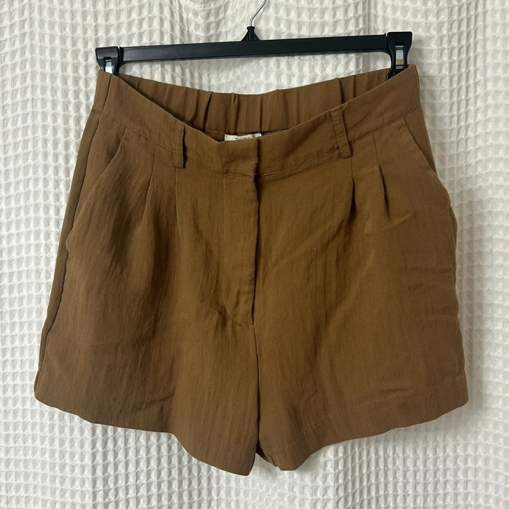 Z Supply Lucy Airy Brown Flowy Shorts Large